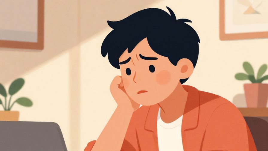 Illustration%20of%20a%20person%20looking%20frustrated%20and%20exhaling%20deeply%20in%20a%20room%20with%20soft%20lighting%2C%20vibrant%20colors%2C%20illustrated%20style