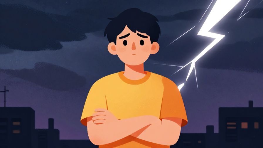 Illustration%20of%20a%20person%20looking%20frustrated%20while%20crossing%20their%20arms%2C%20with%20a%20stormy%20sky%20and%20lightning%20in%20the%20background%2C%20vibrant%20colors%2C%20illustrated%20style