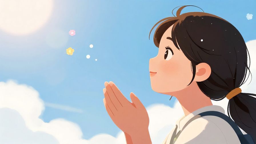 Illustration%20of%20a%20person%20looking%20grateful%20under%20a%20bright%20sky%20with%20floating%20flowers%2C%20illustrated%20style