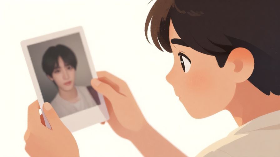 Illustration%20of%20a%20person%20looking%20longingly%20at%20a%20photo%20or%20object%2C%20soft%20lighting%20and%20gentle%20colors%2C%20illustrated%20style