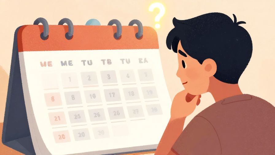 Illustration%20of%20a%20person%20looking%20thoughtfully%20at%20a%20calendar-like%20grid%2C%20with%20a%20softly%20glowing%20question%20mark%20above%20their%20head%2C%20warm%20colors%2C%20illustrated%20style