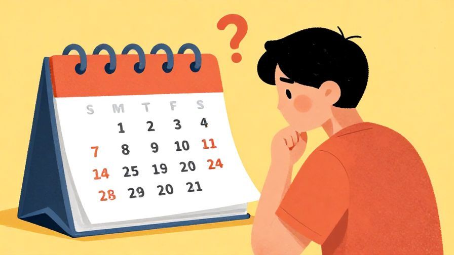 Illustration%20of%20a%20person%20looking%20thoughtfully%20at%20a%20calendar%20with%20a%20question%20mark%20above%20their%20head%2C%20vibrant%20colors%2C%20illustrated%20style