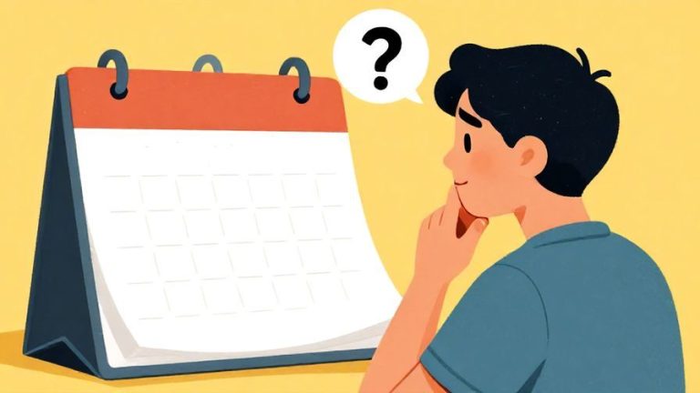 Illustration%20of%20a%20person%20looking%20thoughtfully%20at%20a%20blank%20calendar%20with%20a%20question%20mark%20floating%20above%20their%20head%2C%20detailed%20background%2C%20vibrant%20colors%2C%20illustrated%20style