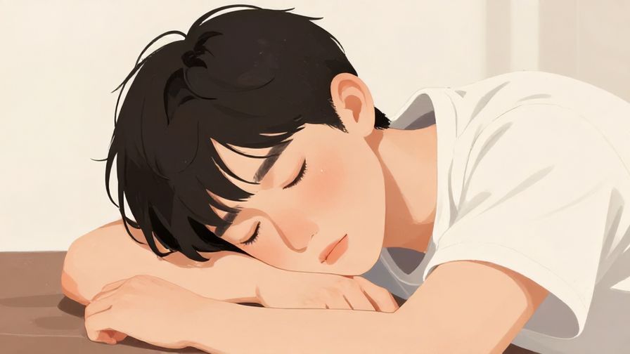 Illustration%20of%20a%20person%20looking%20tired%20and%20resting%20their%20head%20on%20their%20hand%2C%20soft%20lighting%2C%20illustrated%20style