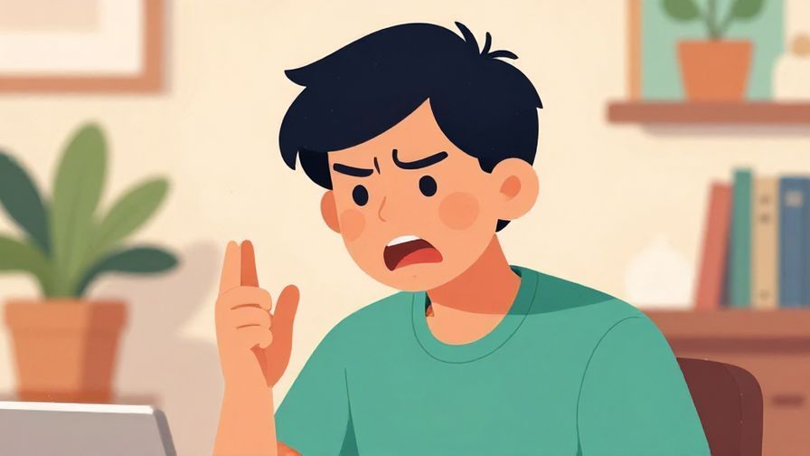 Illustration%20of%20a%20person%20making%20a%20disgusted%20face%20while%20talking%2C%20vibrant%20indoor%20setting%2C%20illustrated%20style