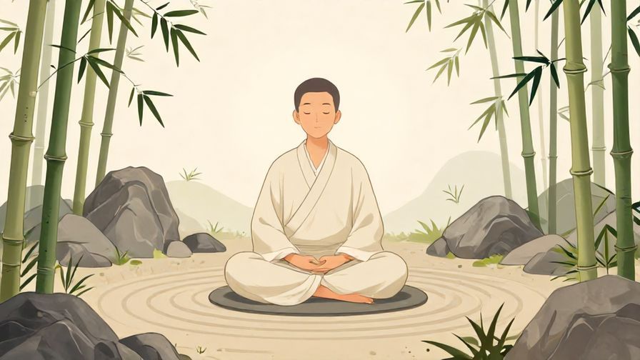 Illustration%20of%20a%20person%20meditating%20peacefully%20in%20a%20zen%20garden%2C%20surrounded%20by%20rocks%20and%20bamboo%2C%20serene%20atmosphere%2C%20illustrated%20style