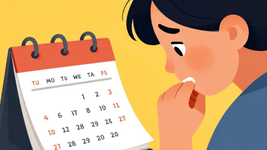 Illustration%20of%20a%20person%20nervously%20biting%20their%20nail%20while%20looking%20at%20a%20calendar%2C%20vibrant%20colors%2C%20illustrated%20style