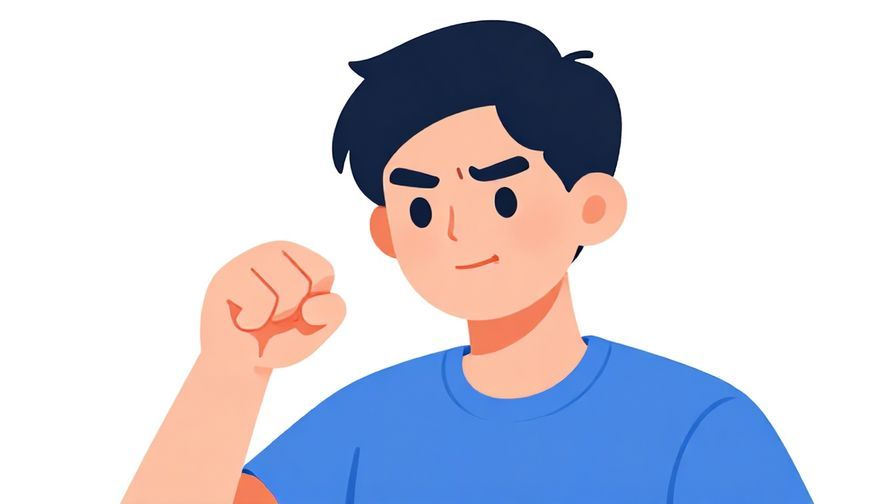 Illustration%20of%20a%20person%20nervously%20smiling%20and%20making%20a%20fist%20of%20determination%2C%20bright%20colors%2C%20illustrated%20style