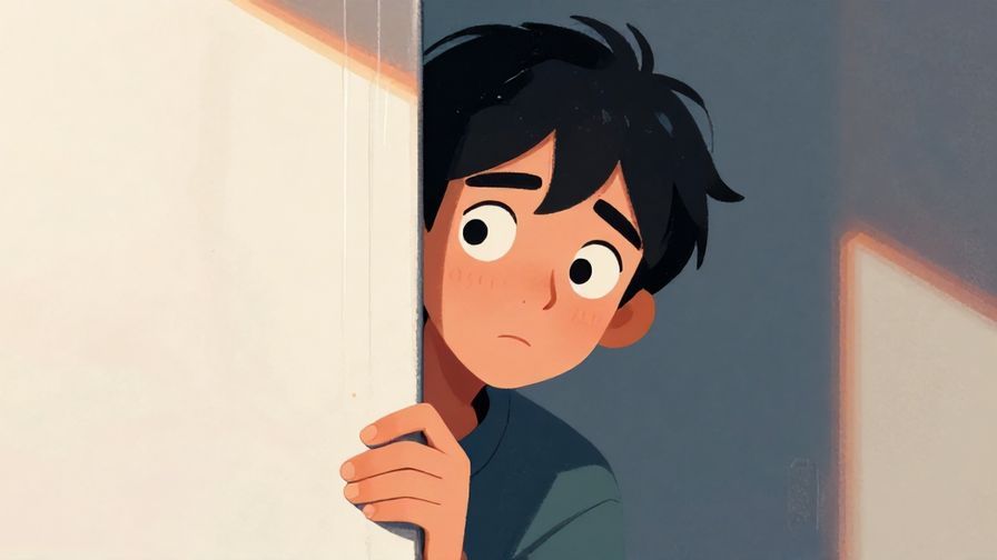 Illustration%20of%20a%20person%20peeking%20around%20a%20corner%20with%20wide%20eyes%2C%20half-scared%20half-curious%20expression%2C%20stylized%20background%20with%20shadows%20and%20light%20contrasts%2C%20vibrant%20colors%2C%20illustrated%20style