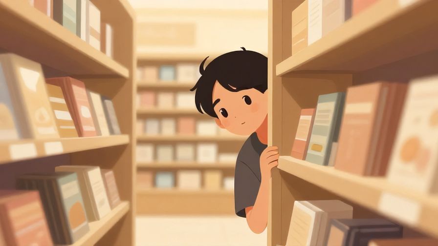 Illustration%20of%20a%20person%20peeking%20curiously%20at%20an%20item%20on%20a%20shelf%2C%20warm%20store%20lighting%2C%20illustrated%20style