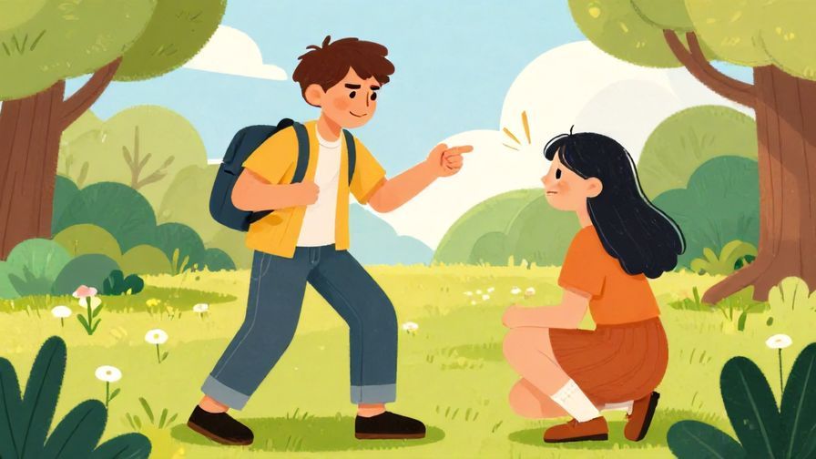 Illustration%20of%20a%20person%20playfully%20scolding%20a%20friend%20with%20a%20smile%20in%20a%20park%20setting%2C%20vibrant%20colors%2C%20illustrated%20style