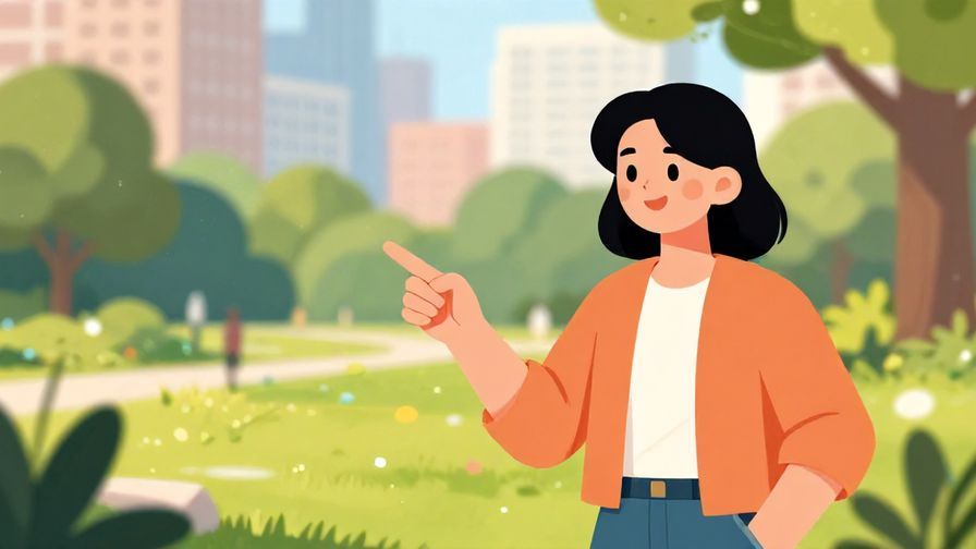 Illustration%20of%20a%20person%20pointing%20at%20another%20with%20a%20smile%2C%20sunlit%20city%20park%20background%2C%20vibrant%20colors%2C%20illustrated%20style