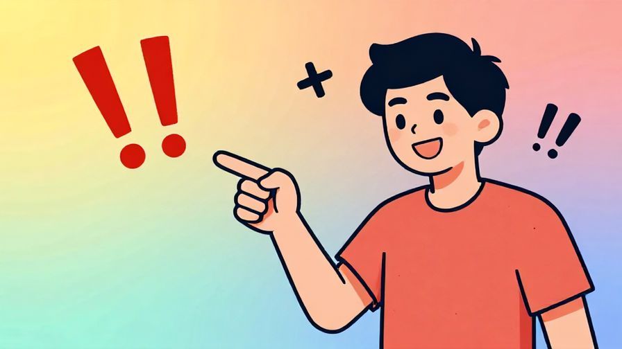 Illustration%20of%20a%20person%20pointing%20towards%20a%20dangerous%20spot%20while smiling%2C%20with%20animated%20exclamation%20marks%20around%20and%20colorful%20background%2C%20illustrated%20style