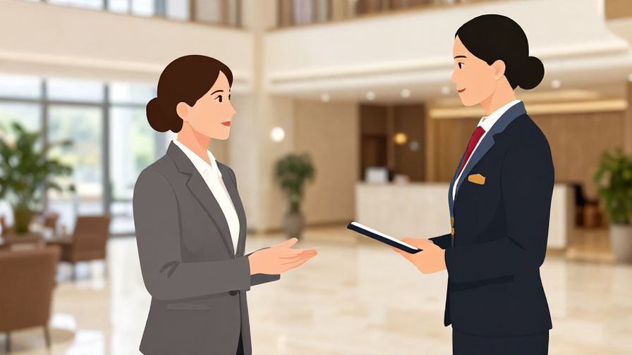 Illustration%20of%20a%20person%20politely%20discussing%20a%20reservation%20change%20with%20a%20staff%20member%20inside%20a%20bright%20hotel%20lobby.