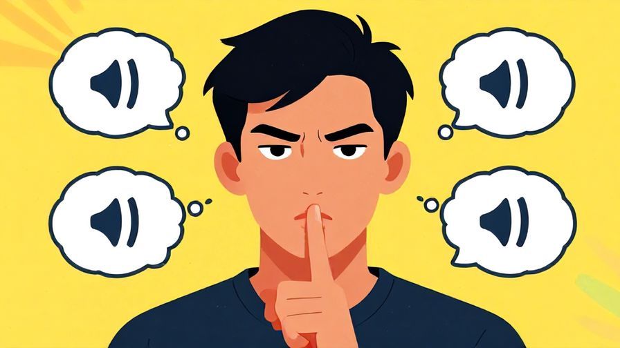 Illustration%20of%20a%20person%20putting%20a%20finger%20to%20their%20lips%20with%20a%20serious%20expression%2C%20surrounded%20by%20thought%20bubbles%20with%20silenced%20icons%2C%20vibrant%20colors%2C%20illustrated%20style