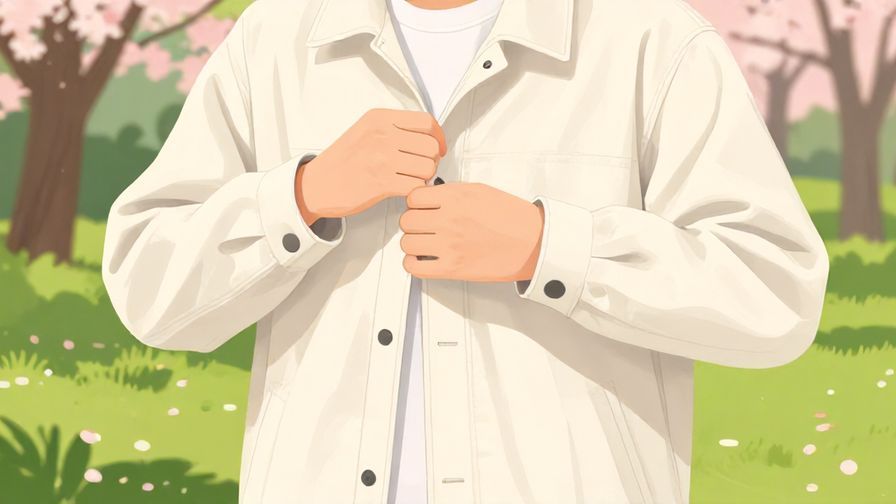 Illustration%20of%20a%20person%20putting%20on%20a%20light%20jacket%20on%20a%20cool%20spring%20day%2C%20gentle%20outdoor%20park%20setting%2C%20vibrant%20colors