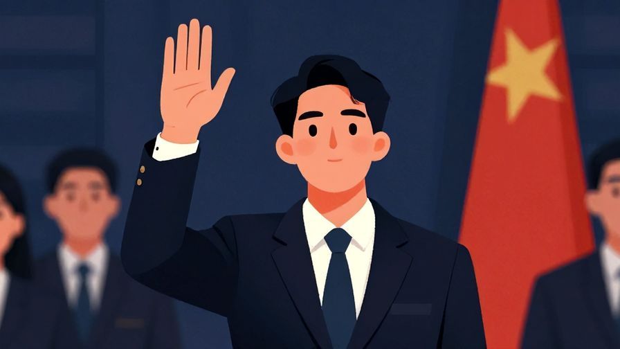 Illustration%20of%20a%20person%20raising%20a%20hand%20solemnly%20in%20a%20formal%20setting%2C%20dim%20lighting%2C%20vibrant%20colors%2C%20illustrated%20style