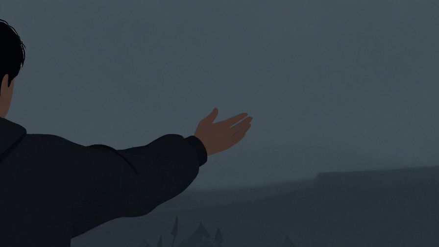 Illustration%20of%20a%20person%20reaching%20out%20towards%20a%20fading%20memory%20in%20the%20distance%2C%20somber%20mood%2C%20illustrated%20style