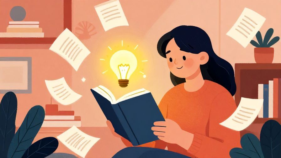 Illustration%20of%20a%20person%20reading%20a%20book%2C%20surrounded%20by%20floating%20pages%20and%20glowing%20ideas%20in%20a%20cozy%20room%2C%20vibrant%20colors%2C%20illustrated%20style