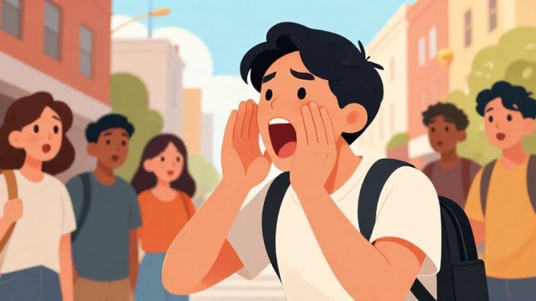 Illustration%20of%20a%20person%20shouting%20urgently%20for%20help%2C%20hands%20cupped%20around%20mouth%2C%20surprised%20bystanders%20in%20a%20city%20street%20scene%2C%20bright%20colors%2C%20illustrated%20style