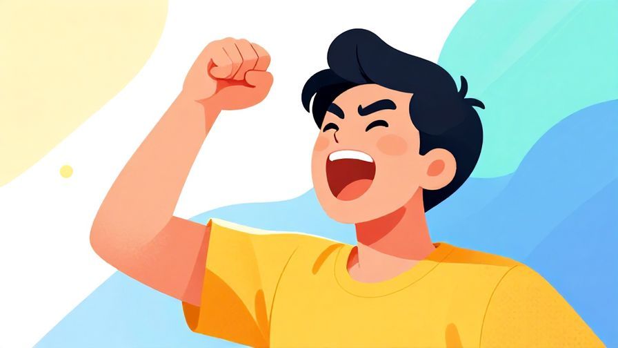Illustration%20of%20a%20person%20shouting%20with%20enthusiasm%20and%20confidence%2C%20pumping%20their%20fist%20in%20the%20air%2C%20vibrant%20colors%2C%20illustrated%20style