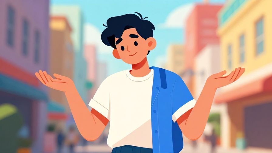 Illustration%20of%20a%20person%20shrugging%20with%20a%20smile%20and%20relaxed%20posture%2C%20colorful%20urban%20background%2C%20vibrant%20colors%2C%20illustrated%20style