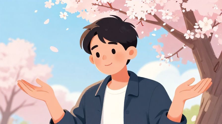 Illustration%20of%20a%20person%20shrugging%20with%20a%20gentle%20smile%2C%20soft%20sunlight%20and%20cherry%20blossoms%20in%20the%20background%2C%20vibrant%20colors%2C%20illustrated%20style