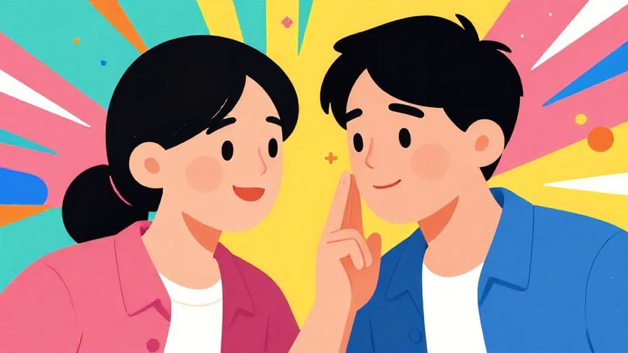 Illustration%20of%20a%20person%20shushing%20another%20with%20a%20warning%20smile%2C%20colorful%20and%20dynamic%20background%2C%20illustrated%20style