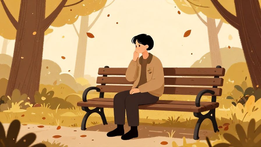 Illustration%20of%20a%20person%20sitting%20alone%20on%20a%20bench%20in%20a%20park%2C%20looking%20thoughtful%20and%20melancholic%2C%20autumn%20leaves%20falling%2C%20illustrated%20style