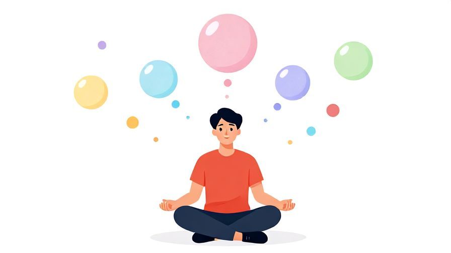 Illustration%20of%20a%20person%20sitting%20cross-legged%2C%20surrounded%20by%20floating%20empty%20bubbles%20representing%20thoughts%20vanishing%2C%20bright%20and%20colorful%20illustrated%20style