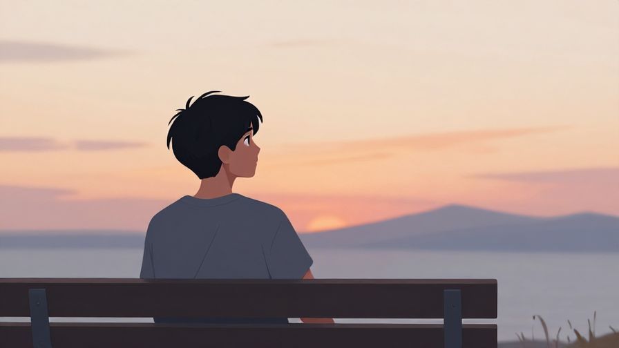 Illustration%20of%20a%20person%20sitting%20quietly%20on%20a%20bench%20watching%20the%20sunset%2C%20calm%20expression%20with%20soft%20colors%20and%20peaceful%20background