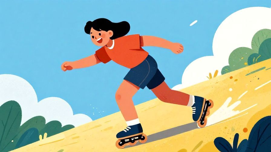 Illustration%20of%20a%20person%20skating%20quickly%20and%20happily%20down%20a%20hill%20with%20a%20big%20smile%2C%20vibrant%20colors%2C%20illustrated%20style