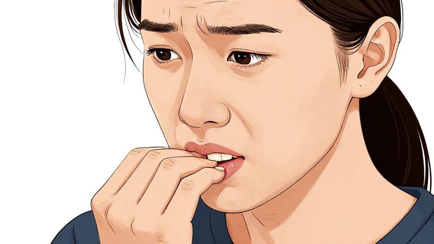 Illustration%20of%20a%20person%20slowly%20biting%20their%20nails%20with%20a%20gradual%20expression%20of%20nervousness%20building%20up%2C%20detailed%20background%2C%20illustrated%20style