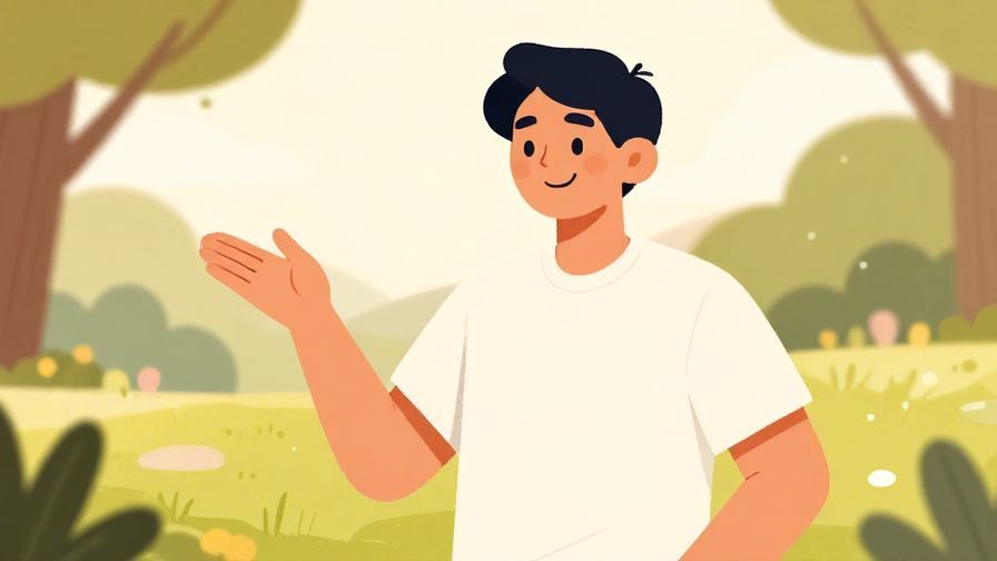 Illustration%20of%20a%20person%20smiling%20and%20gesturing%20confidently%20with%20a%20sunny%20park%20background%2C%20warm%20colors%2C%20illustrated%20style