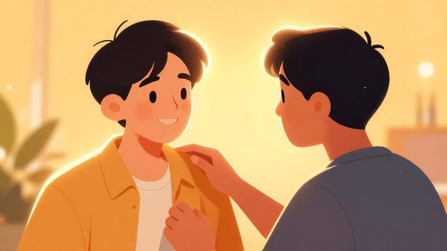 Illustration%20of%20a%20person%20smiling%20and%20reassuring%20another%20with%20a%20light%20glow%20around%20them%2C%20warm%20background%2C%20vibrant%20colors