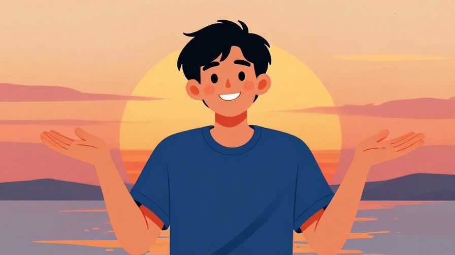 Illustration%20of%20a%20person%20smiling%20and%20shrugging%20with%20a%20sunset%20background%2C%20giving%20a%20laid-back%20vibe%2C%20vibrant%20colors%2C%20illustrated%20style