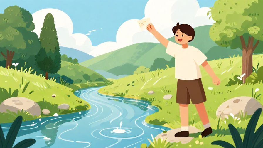 Illustration%20of%20a%20person%20smiling%20and%20throwing%20a%20small%20paper%20into%20a%20river%2C%20symbolizing%20letting%20go%20and%20forgetting.%20Bright%20colors%2C%20nature%20setting%2C%20illustrated%20style