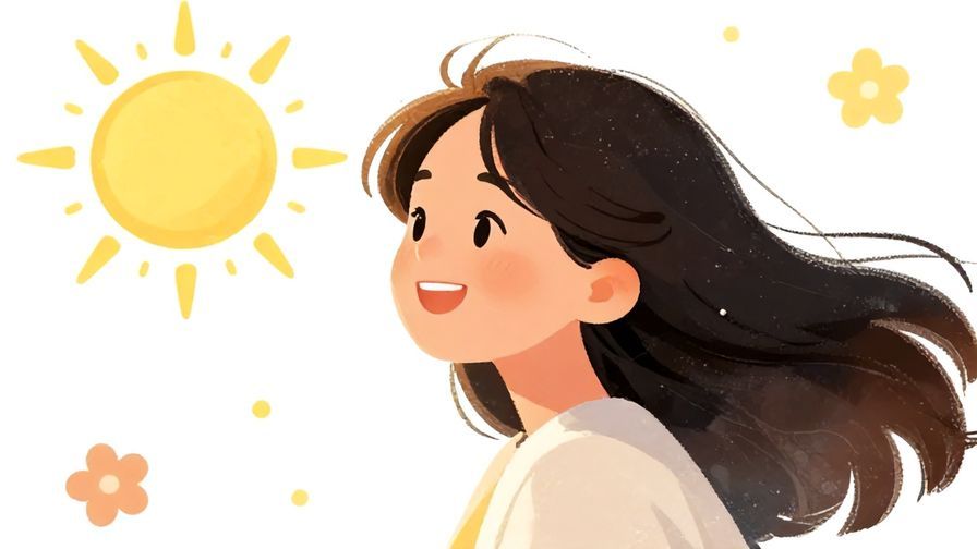 Illustration%20of%20a%20person%20smiling%20brightly%20under%20a%20shining%20sun%2C%20with%20soft%20sun%20rays%20and%20floating%20flowers%2C%20illustrated%20style