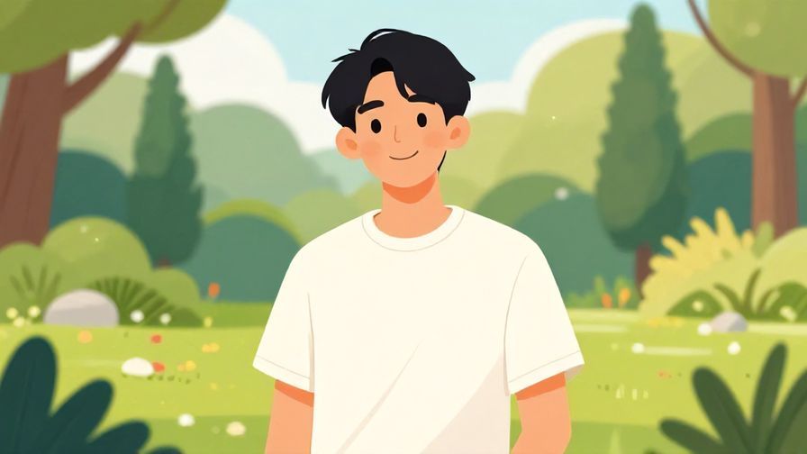 Illustration%20of%20a%20person%20smiling%20calmly%20while%20standing%20confidently%2C%20peaceful%20garden%20background%2C%20vibrant%20colors%2C%20illustrated%20style