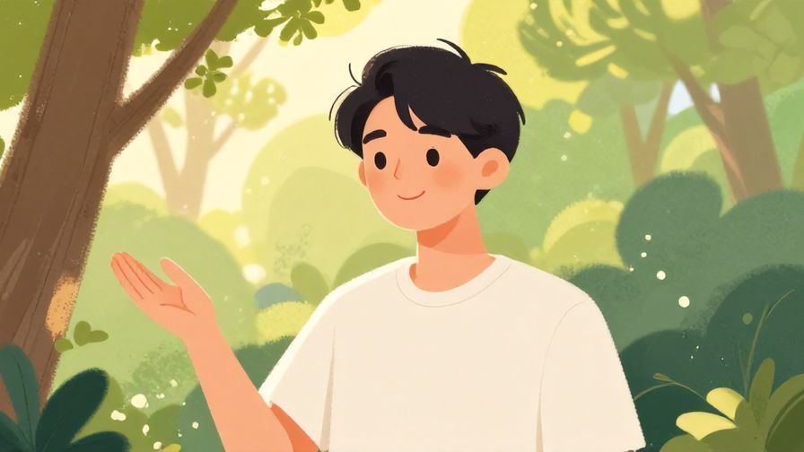 Illustration%20of%20a%20person%20smiling%20gently%20and%20gesturing%20calmly%2C%20soft%20sunlight%20filtering%20through%20trees%2C%20vibrant%20colors%2C%20illustrated%20style