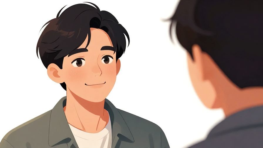 Illustration%20of%20a%20person%20smiling%20politely%20at%20another%20person%20whose%20facial%20expression%20is%20brighter%20and%20more%20relaxed%2C%20illustrated%20style