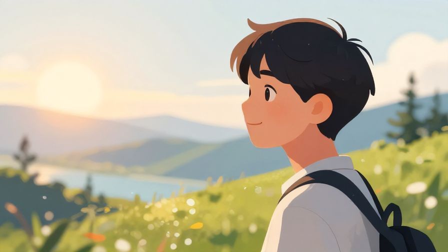 Illustration%20of%20a%20person%20smiling%20softly%20while%20looking%20at%20a%20breathtaking%20view%2C%20sunlight%20and%20nature%20background