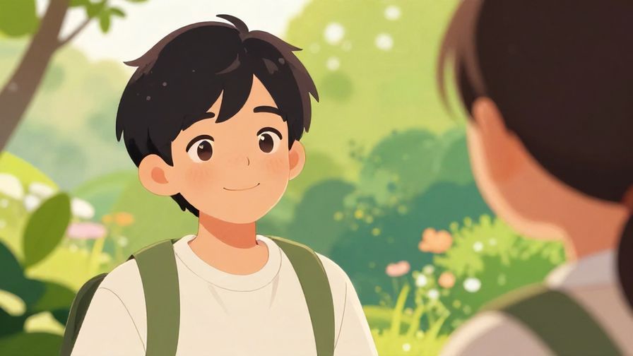 Illustration%20of%20a%20person%20smiling%20warmly%20towards%20another%20in%20a%20garden%20setting%2C%20soft%20lighting%2C%20vibrant%20colors%2C%20illustrated%20style