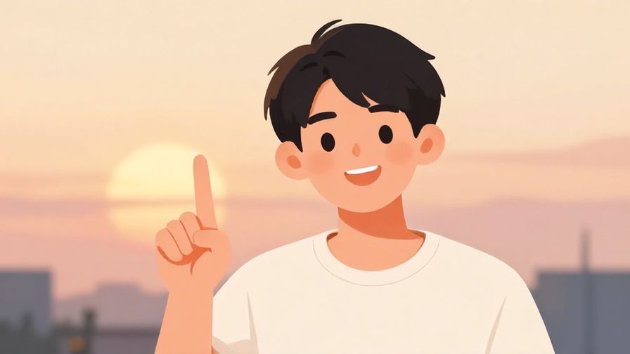 Illustration%20of%20a%20person%20smiling%20warmly%20and%20making%20a%20pinky%20promise%2C%20soft%20sunrise%20background%2C%20illustrated%20style