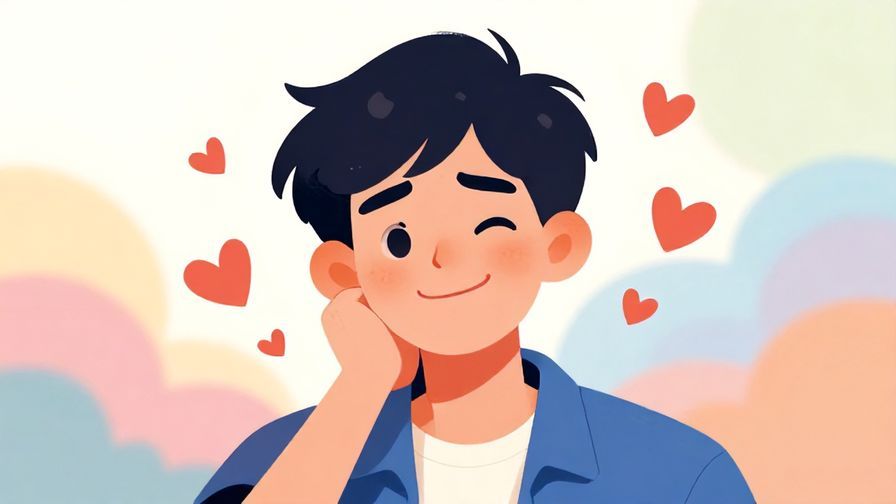 Illustration%20of%20a%20person%20smiling%20while%20half-frustrated%2C%20with%20heart%20symbols%20floating%20around%20and%20a%20soft%20colorful%20background%2C%20vibrant%20colors%2C%20illustrated%20style