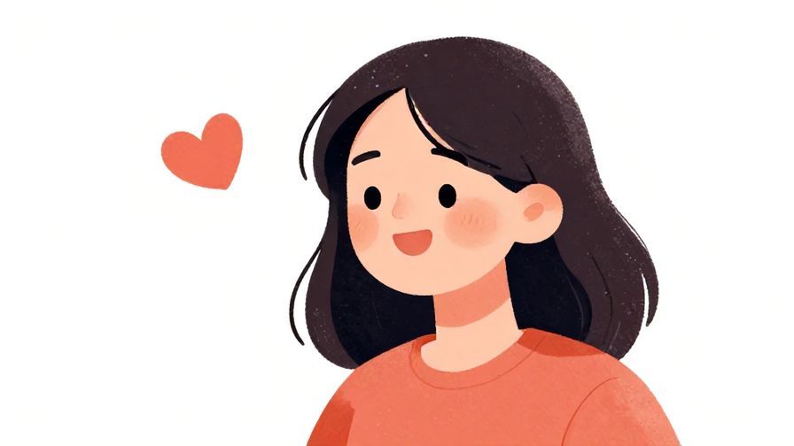 Illustration%20of%20a%20person%20smiling%20with%20a%20heart%20floating%20nearby%2C%20soft%20and%20warm%20colors%2C%20illustrated%20style