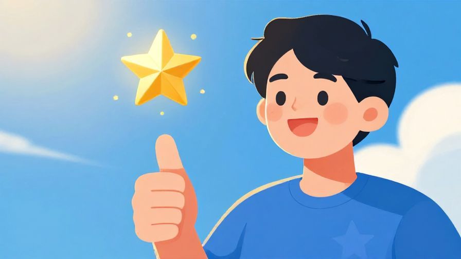 Illustration%20of%20a%20person%20smiling%20with%20a%20thumbs-up%2C%20a%20golden%20lucky%20star%20hovering%20above%20them%2C%20sunlight%20and%20a%20blue%20sky%20background%2C%20illustrated%20style