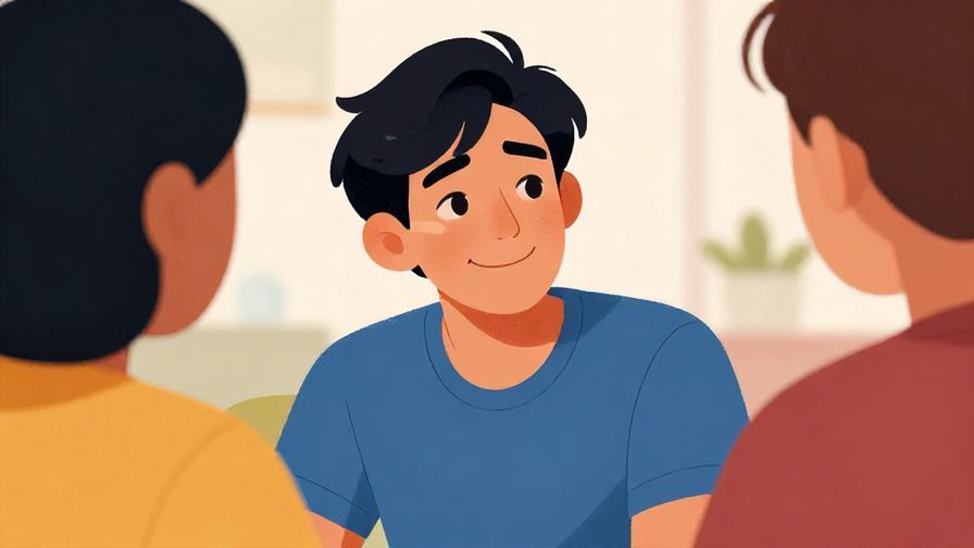 Illustration%20of%20a%20person%20smiling%20with%20a%20slight%20look%20of%20defeat%20while%20talking%20to%20a%20friend%2C%20vibrant%20colors%2C%20illustrated%20style