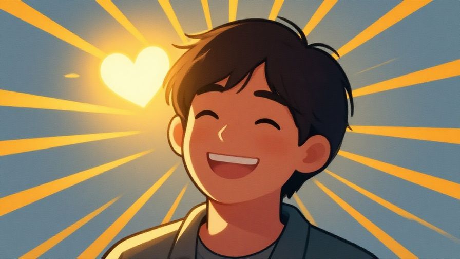 Illustration%20of%20a%20person%20smiling%20with%20sunlight%20rays%20and%20bright%20heart%20symbol%20glowing%20warmly%2C%20cheerful%20background