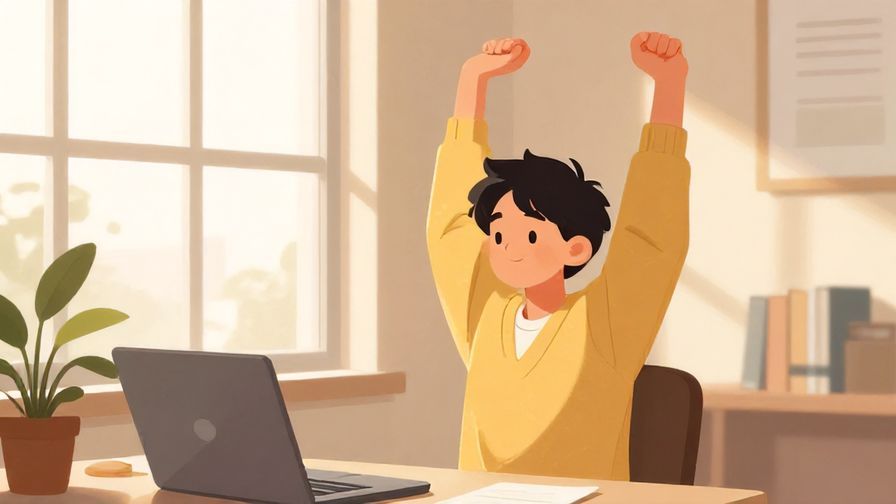 Illustration%20of%20a%20person%20stretching%20near%20a%20window%20during%20work%20break%2C%20warm%20sunlight%2C%20relaxed%20expression%2C%20illustrated%20style